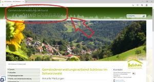 Das Bild zeigt den Namen der Seite